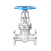 Válvula de gaveta de aço inoxidável de porta completa com conexão de flange