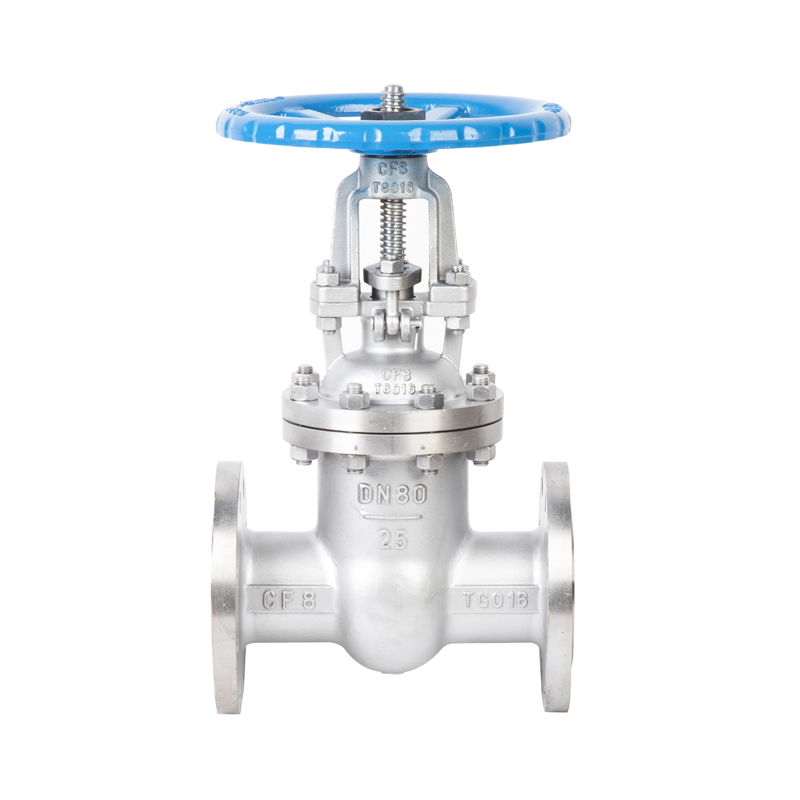 Válvula de gaveta de aço inoxidável de porta completa com conexão de flange